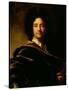 Self Portrait-Hyacinthe Rigaud-Stretched Canvas