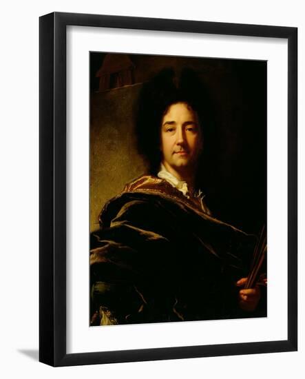 Self Portrait-Hyacinthe Rigaud-Framed Giclee Print