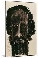 Self-Portrait-Rabindranath Tagore-Mounted Giclee Print