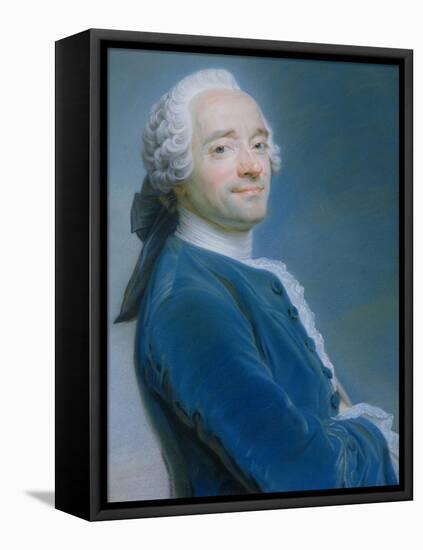 Self Portrait-Maurice Quentin de La Tour-Framed Stretched Canvas