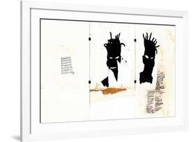 Self-portrait-Jean-Michel Basquiat-Framed Giclee Print