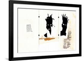 Self-portrait-Jean-Michel Basquiat-Framed Giclee Print