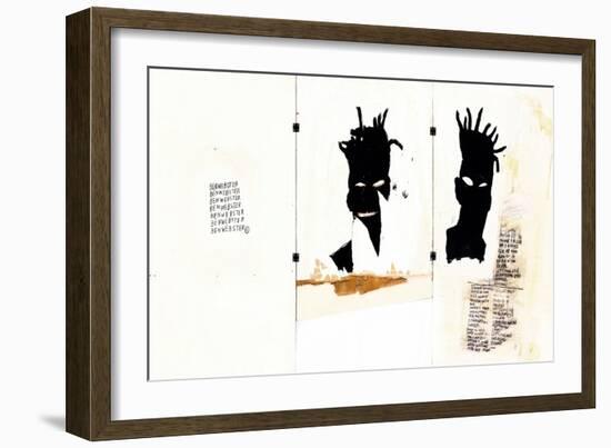 Self-portrait-Jean-Michel Basquiat-Framed Giclee Print