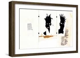 Self-portrait-Jean-Michel Basquiat-Framed Giclee Print