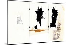 Self-portrait-Jean-Michel Basquiat-Mounted Giclee Print