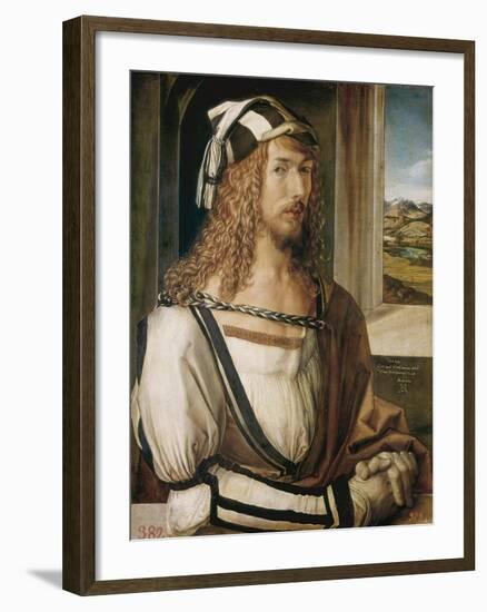 Self-Portrait-Albrecht Dürer-Framed Art Print