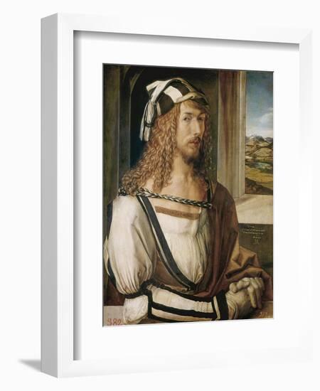 Self-Portrait-Albrecht Dürer-Framed Art Print