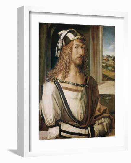 Self-Portrait-Albrecht Dürer-Framed Art Print