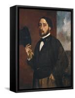 Self-Portrait-Edgar Degas-Framed Stretched Canvas