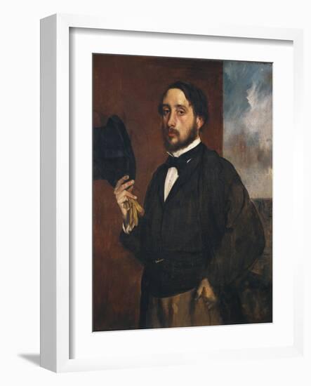 Self-Portrait-Edgar Degas-Framed Art Print