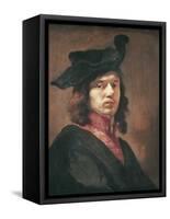 Self-Portrait-Carel Fabritius-Framed Stretched Canvas