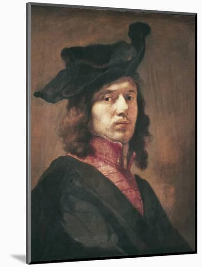 Self-Portrait-Carel Fabritius-Mounted Art Print