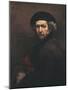 Self-Portrait-Rembrandt van Rijn-Mounted Art Print