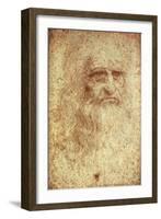 Self-Portrait-Leonardo da Vinci-Framed Art Print