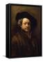 Self Portrait-Rembrandt van Rijn-Framed Stretched Canvas