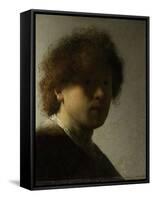 Self-Portrait-Rembrandt van Rijn-Framed Stretched Canvas