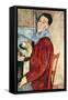 Self Portrait-Amedeo Modigliani-Framed Stretched Canvas