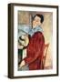 Self Portrait-Amedeo Modigliani-Framed Art Print