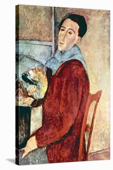 Self Portrait-Amedeo Modigliani-Stretched Canvas