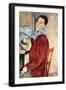 Self Portrait-Amedeo Modigliani-Framed Premium Giclee Print