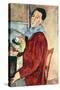 Self Portrait-Amedeo Modigliani-Stretched Canvas