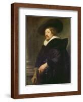 Self Portrait-Peter Paul Rubens-Framed Giclee Print