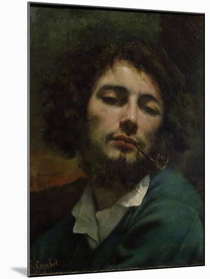 Self-Portrait-Gustave Courbet-Mounted Giclee Print