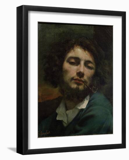 Self-Portrait-Gustave Courbet-Framed Giclee Print