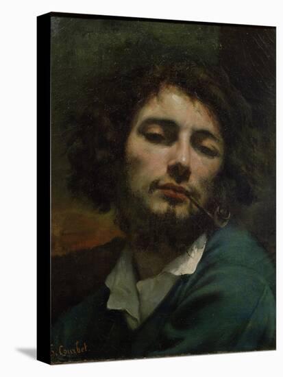 Self-Portrait-Gustave Courbet-Stretched Canvas