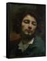 Self-Portrait-Gustave Courbet-Framed Stretched Canvas