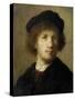 Self-Portrait-Rembrandt van Rijn-Stretched Canvas