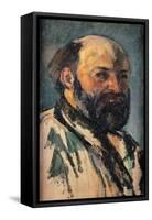 Self Portrait-Paul Cézanne-Framed Stretched Canvas