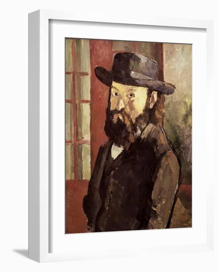 Self-Portrait-Paul Cézanne-Framed Giclee Print