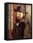 Self-Portrait-Paul Cézanne-Framed Stretched Canvas