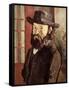 Self-Portrait-Paul Cézanne-Framed Stretched Canvas