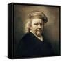 Self Portrait-Rembrandt van Rijn-Framed Stretched Canvas