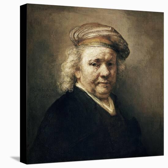 Self Portrait-Rembrandt van Rijn-Stretched Canvas