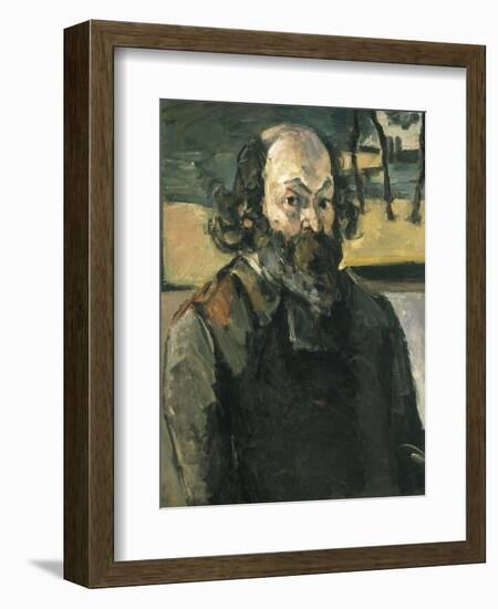 Self Portrait-Paul Cézanne-Framed Art Print