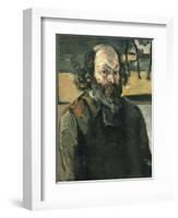 Self Portrait-Paul Cézanne-Framed Art Print