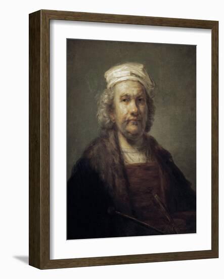 Self-Portrait-Rembrandt van Rijn-Framed Art Print