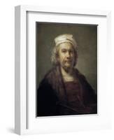 Self-Portrait-Rembrandt van Rijn-Framed Art Print