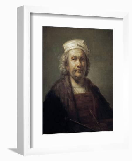 Self-Portrait-Rembrandt van Rijn-Framed Art Print