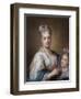 Self portrait-Rosalba Carriera-Framed Art Print