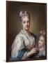 Self portrait-Rosalba Carriera-Framed Art Print