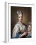 Self portrait-Rosalba Carriera-Framed Art Print