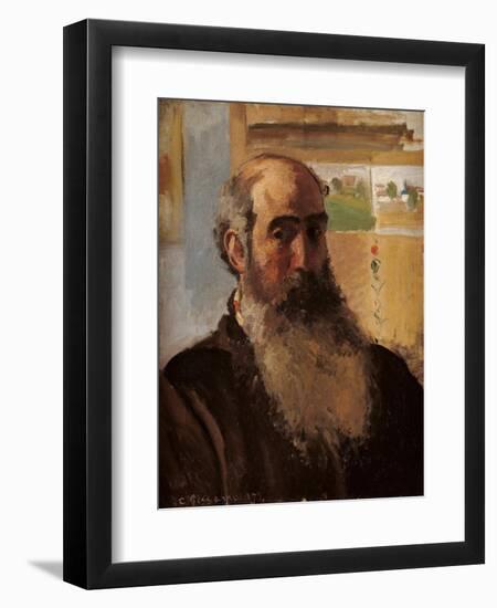 Self Portrait-Camille Pissarro-Framed Art Print