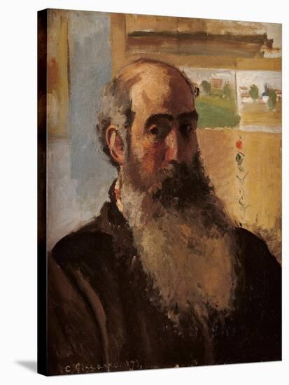 Self Portrait-Camille Pissarro-Stretched Canvas