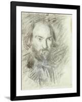 Self-portrait-Paul Cézanne-Framed Giclee Print