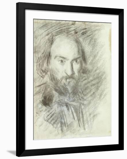 Self-portrait-Paul Cézanne-Framed Giclee Print