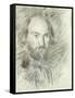 Self-portrait-Paul Cézanne-Framed Stretched Canvas